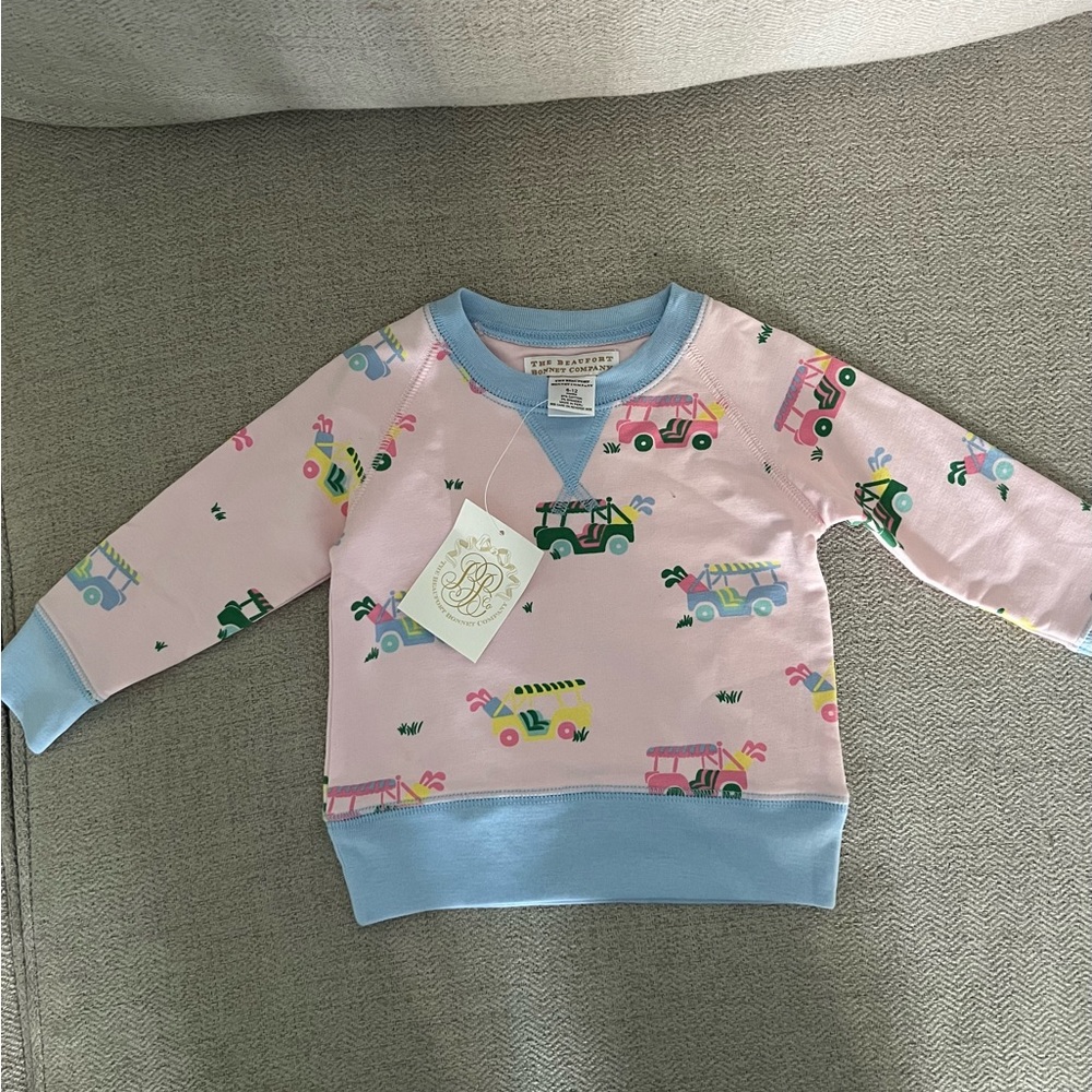 TBBC golf cart crew neck sweatshirt NWT